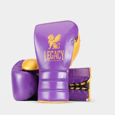 X75 Elite Boxningshandskar – Lila/Guld