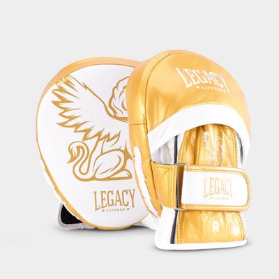 Supreme Focus Mitts Gold/White