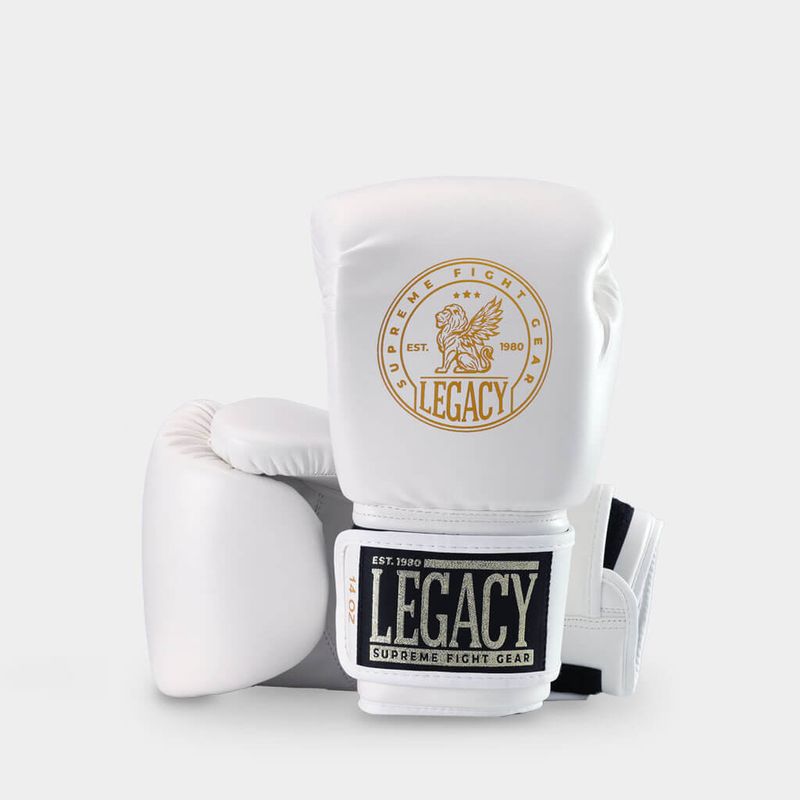 Muaythai P.U Boxningshandskar Vit