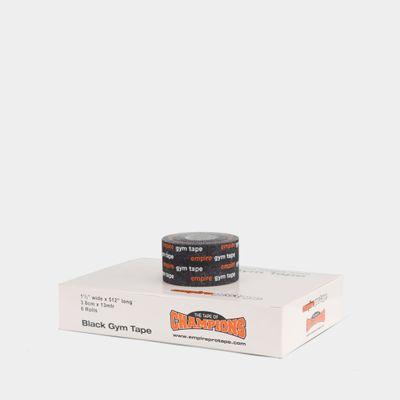 Black Gym Tape 3,8 cm 6-pack