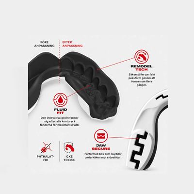 SafeJawz Extro Skull med Fluid Fit™, Jaw Secure™ och Remodel Tech™