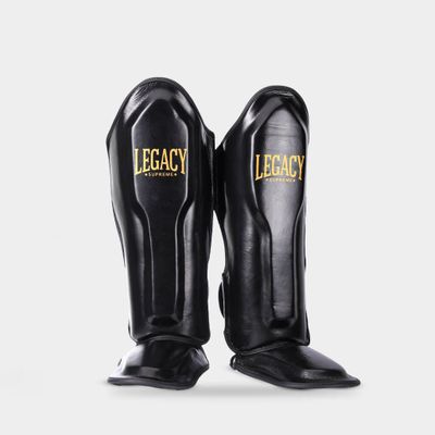 Legacy Benskydd läder Svart