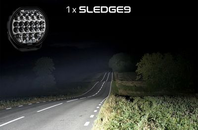 Sledge9 LED Extraljus 9"