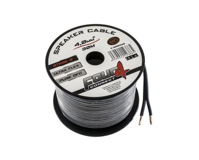 4CONNECT 4-800238 STAGE2 OFC-hötalarkabel 2x4,0mm2 minitrumma 30m