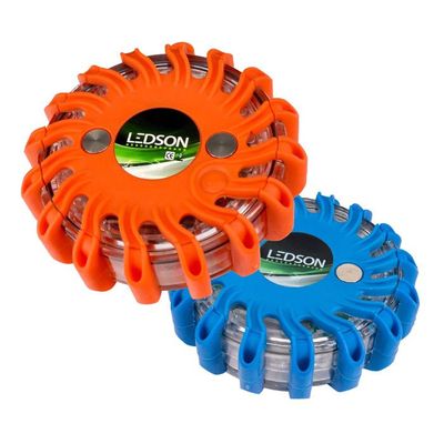 Varningspuck LED (orange/blå)