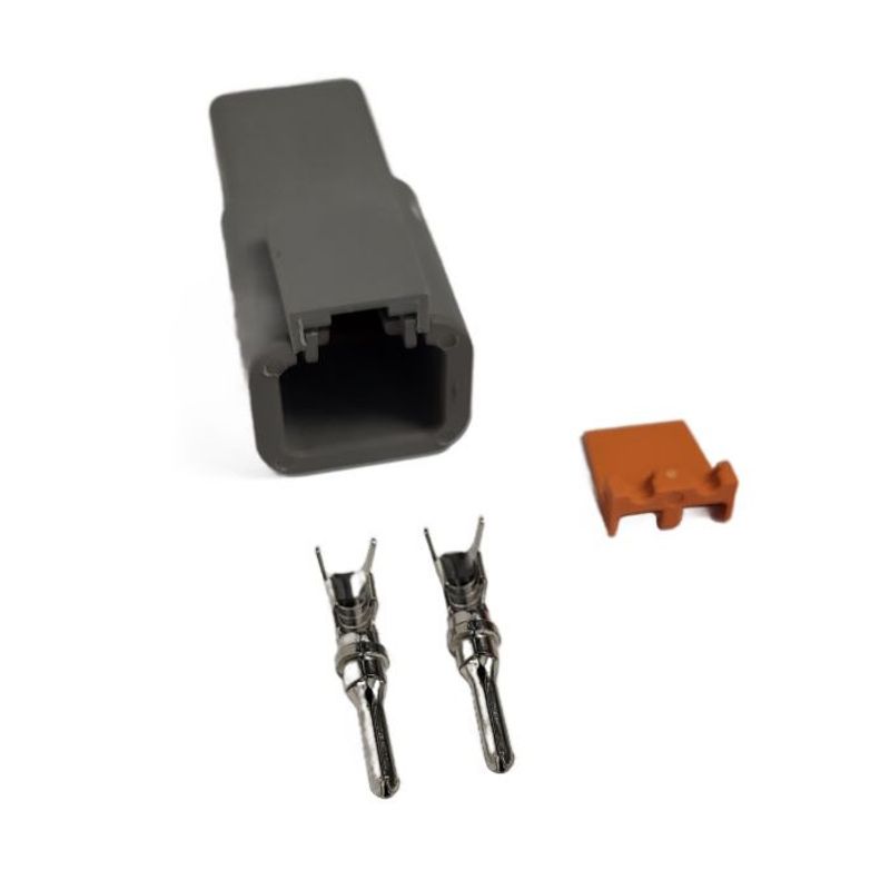 Deutsch DTP-kontakt (2-polig hane/hona)