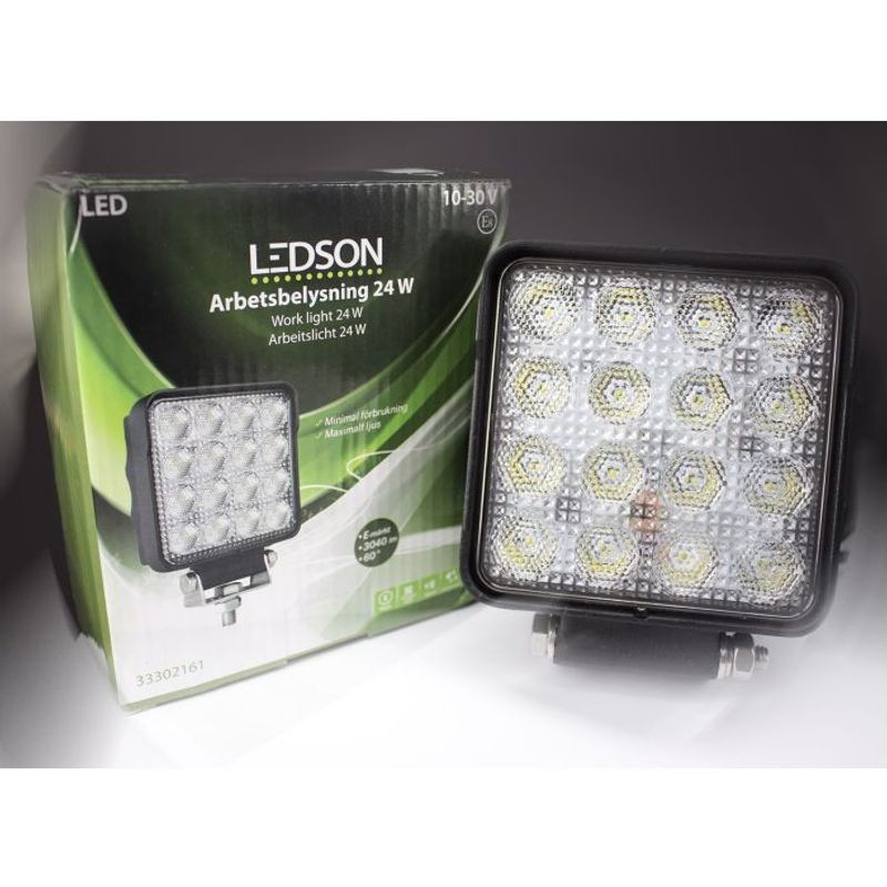 Square16 LEDSON arbetsbelysning 24Watt (E-märkt, flood)