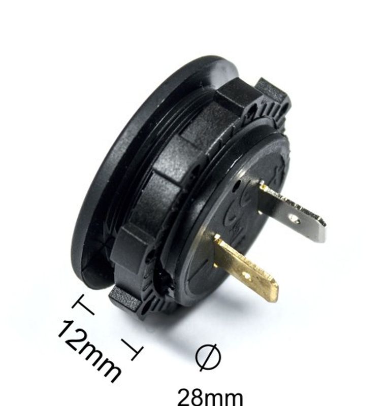 4Connect vattentät voltmätare 9-24V