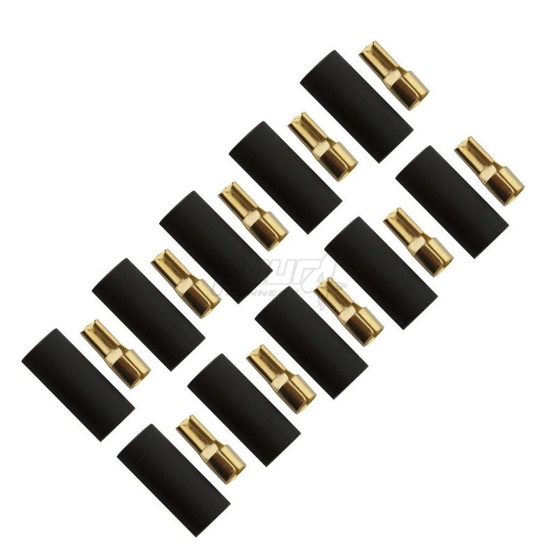4Connect flat kabelsko 6.0mm², bredd 2.8 mm, svart, 10st