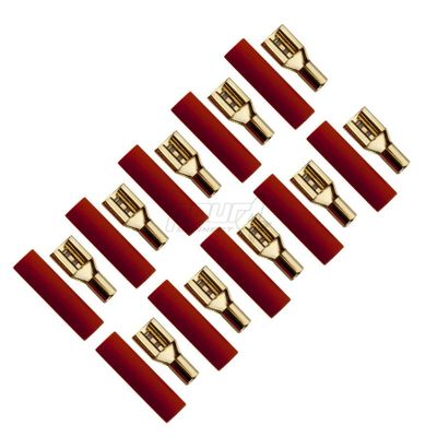 4Connect flat kabelsko 2.5mm², bredd 4.8 mm, röd, 10st