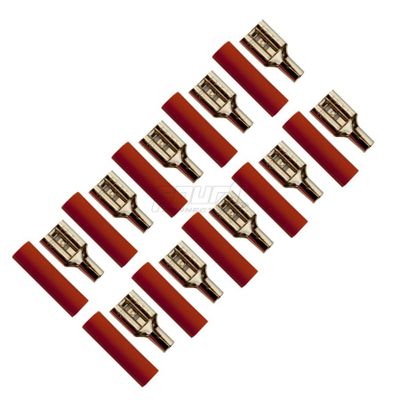 4Connect flat kabelsko 2.5mm², bredd 6.3 mm, röd, 10st