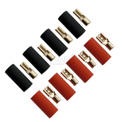 4Connect flat kabelsko 6.0mm2 - 2x2.8mm/2x4.8mm röd + 2x2.8mm/2x4.8mm svart
