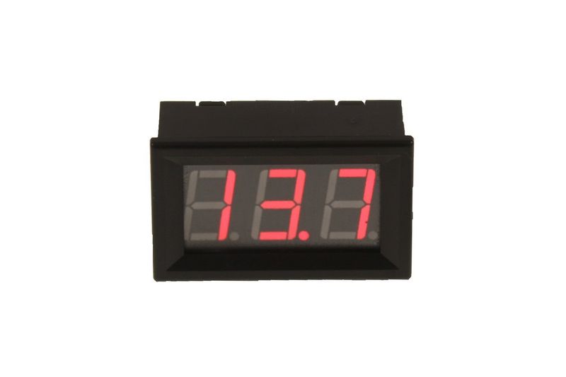 4Power voltmätare röd