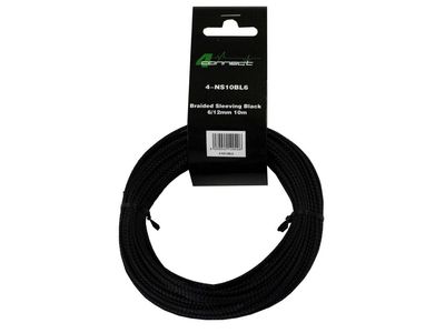 4Connect svart nylonstrumpa 6/12mm 10m