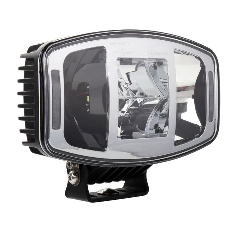 Orion10+ Chrome LED Extraljus 100W (valbart positionsljus)