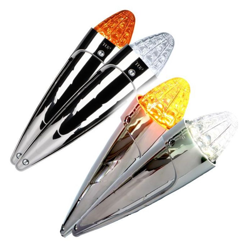 Torpedlampa Dual Color 24V (vit, orange)