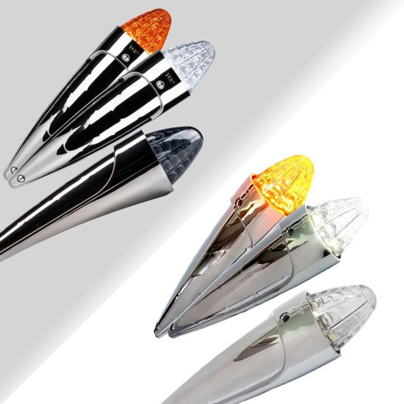 Torpedlampa Dual Color 24V (vit, orange)