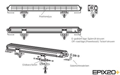 Epix20+ Prime LED Ramp 20" 180W Powerboost