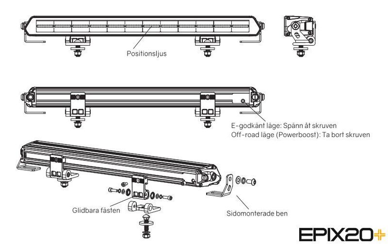Epix20+ Prime LED Ramp 20" 180W Powerboost