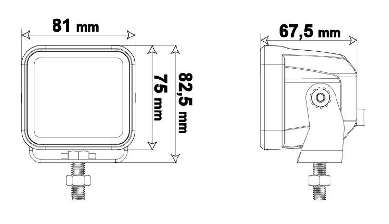 Vega S LED extraljus 40W (Spot)