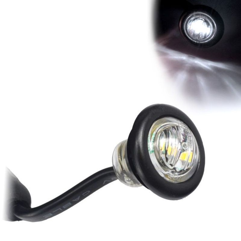 Pearl punktbelysning för infällnad (E-märkt, plan/rör, 12-24V)