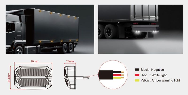 Mini scene light med blixtljus