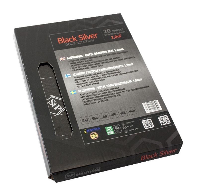 STP Black Silver Door