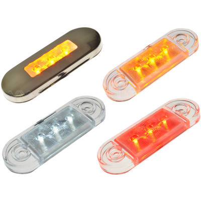 E-märkt, utanpåliggande och supertunn positionslykta