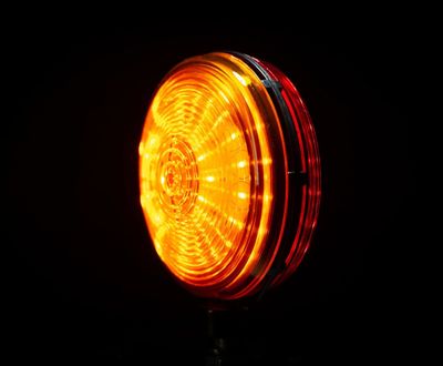 Spansk lampa dubbelsidig (orange & röd)