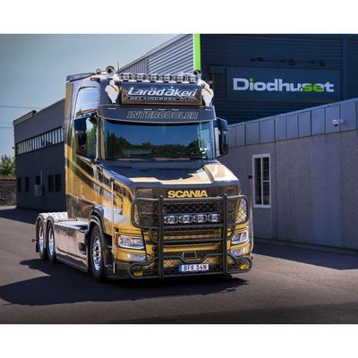 Orion10+ Chrome LED Extraljus 100W (valbart positionsljus)