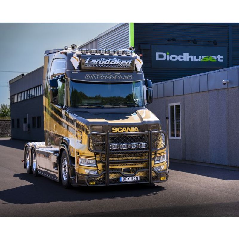 Orion10+ Chrome LED Extraljus 100W (valbart positionsljus)