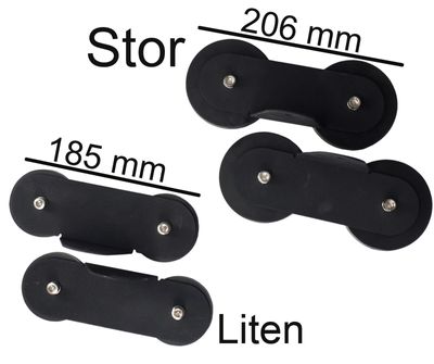 Magnetiska hållare för t.ex. LED-ramp (stor / liten, magnetfäste ett par)