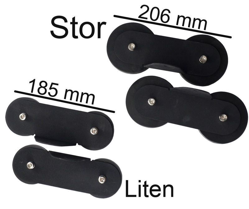 Magnetiska hållare för t.ex. LED-ramp (stor / liten, magnetfäste ett par)