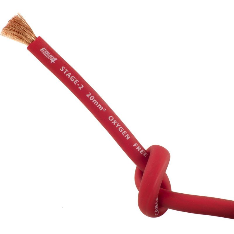 4CONNECT 4-800213 STAGE2 20mm2 OFC-strömkabel röd 50m