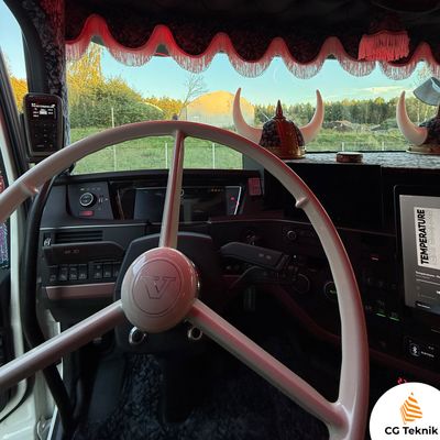 Bakelit ratt 53cm med Nav Volvo FH 4/5: Vit