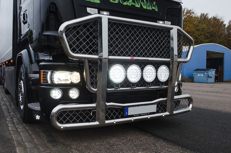 LEDSON DRL-insats för Scania 4 och R-serie (Xenonvit, ett par, E märkt)