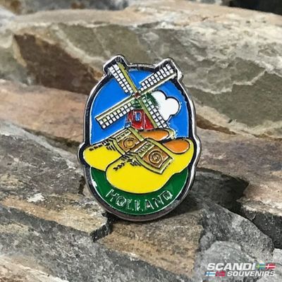 Pin: Hollandse Windmolen & Klompen