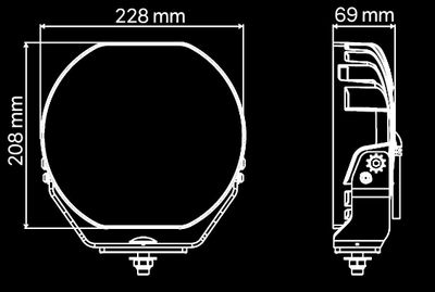 Sledge9 LED Extraljus 9"