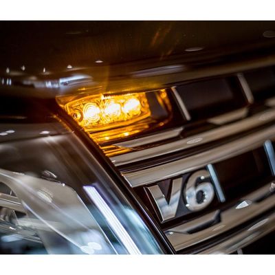 Blixtljus 3 st LED Superslim (Orange, 3m kabel)