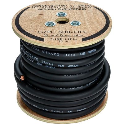 Ground Zero OFC strömkabel 50mm2 20m - Black
