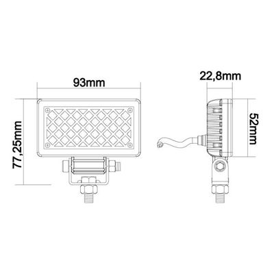 Brilliant LEDSON arbetsbelysning 6W (Flood, IP69K)
