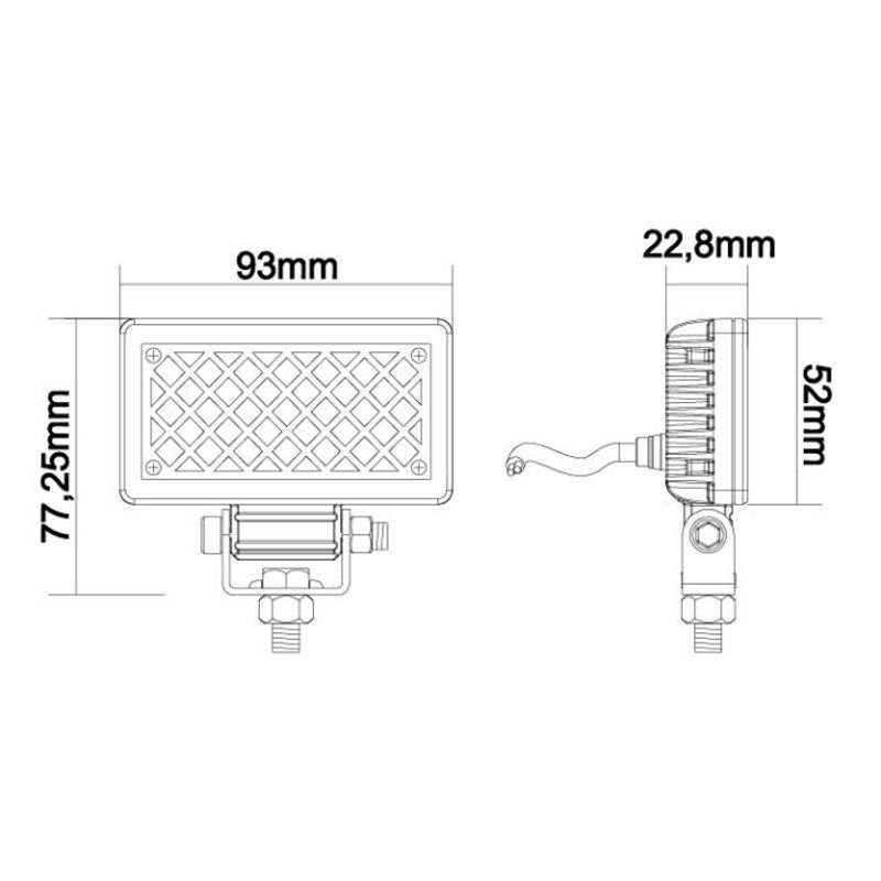 Brilliant LEDSON arbetsbelysning 6W (Flood, IP69K)