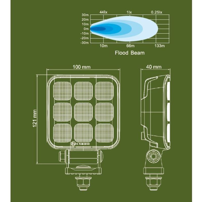 Lumina SQ9 arbetsbelysning 40W