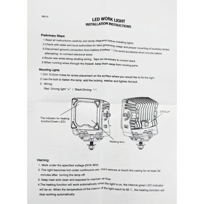 Blaze arbetsbelysning 43W (värmelins, TIR-reflektorer)