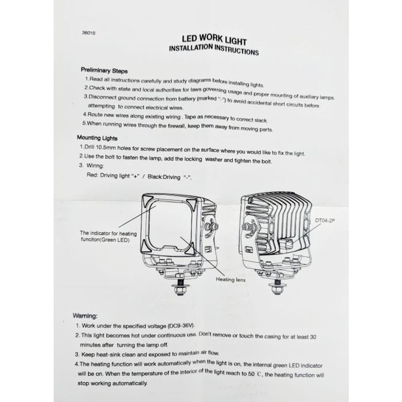 Blaze arbetsbelysning 43W (värmelins, TIR-reflektorer)