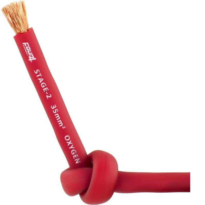 4CONNECT 4-800215 STAGE2 35mm2 OFC-strömkabel röd 30m