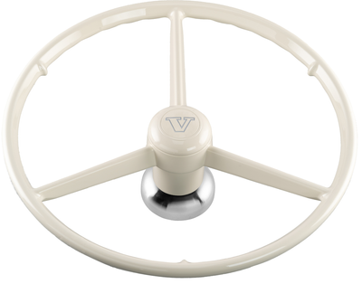 Bakelit ratt 53cm med Nav Volvo FH 4/5: Vit