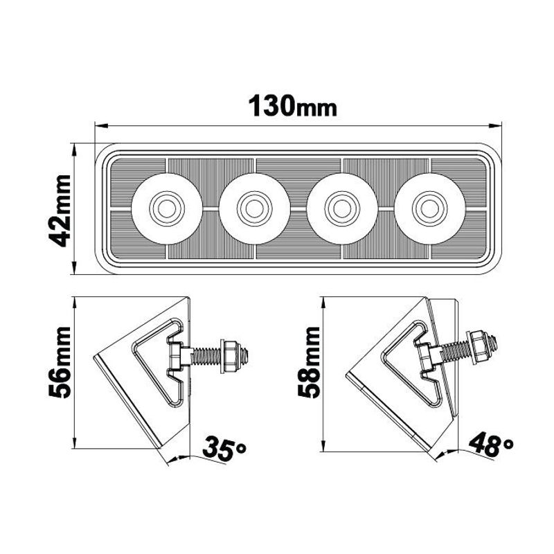 Scene Light LED 24W (E-märkt ECE R23, flood)