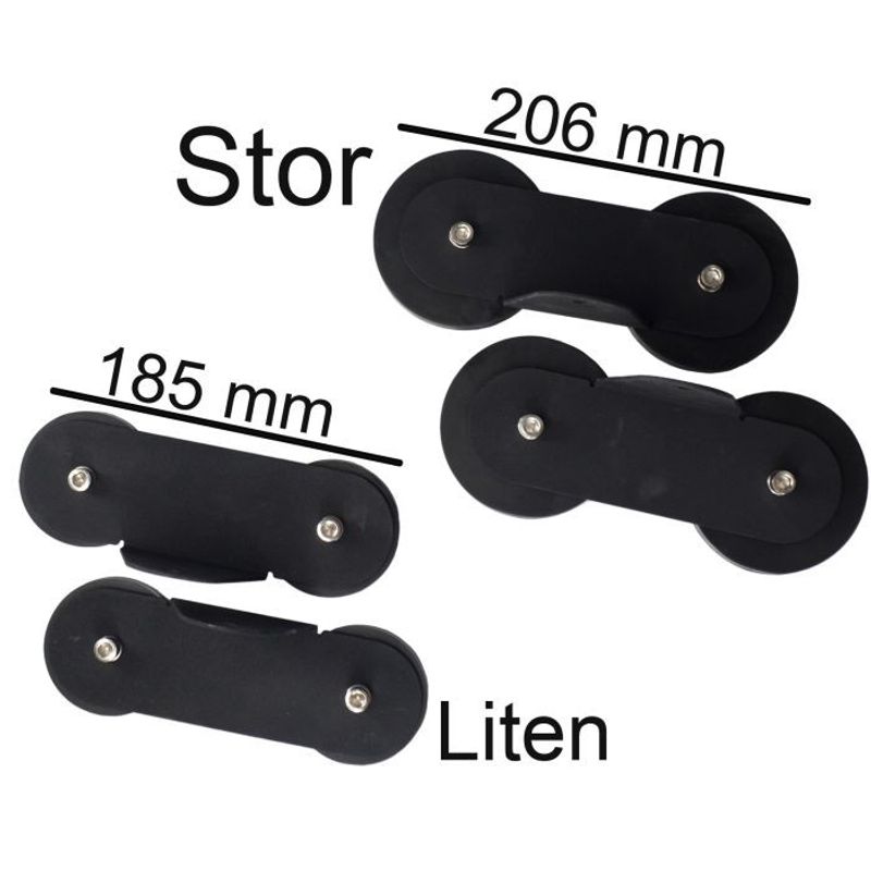 Magnetiska hållare för t.ex. LED-ramp (stor / liten, magnetfäste ett par)
