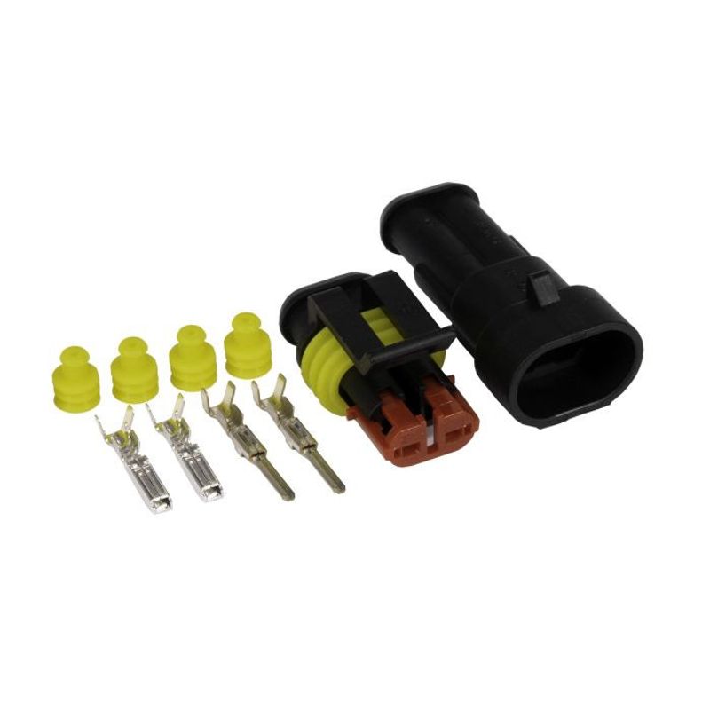 Superseal connector 2-polig hane + hona